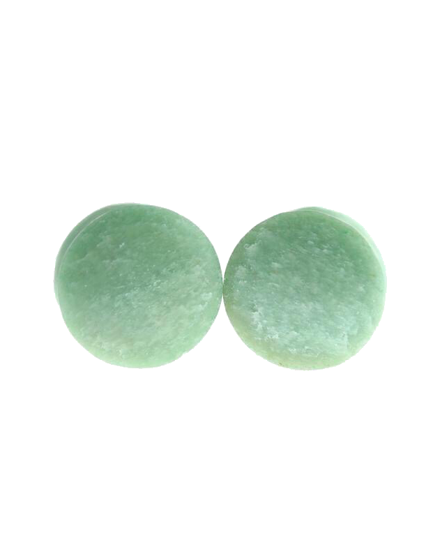 Amazonite Plugs 1” (25mm)